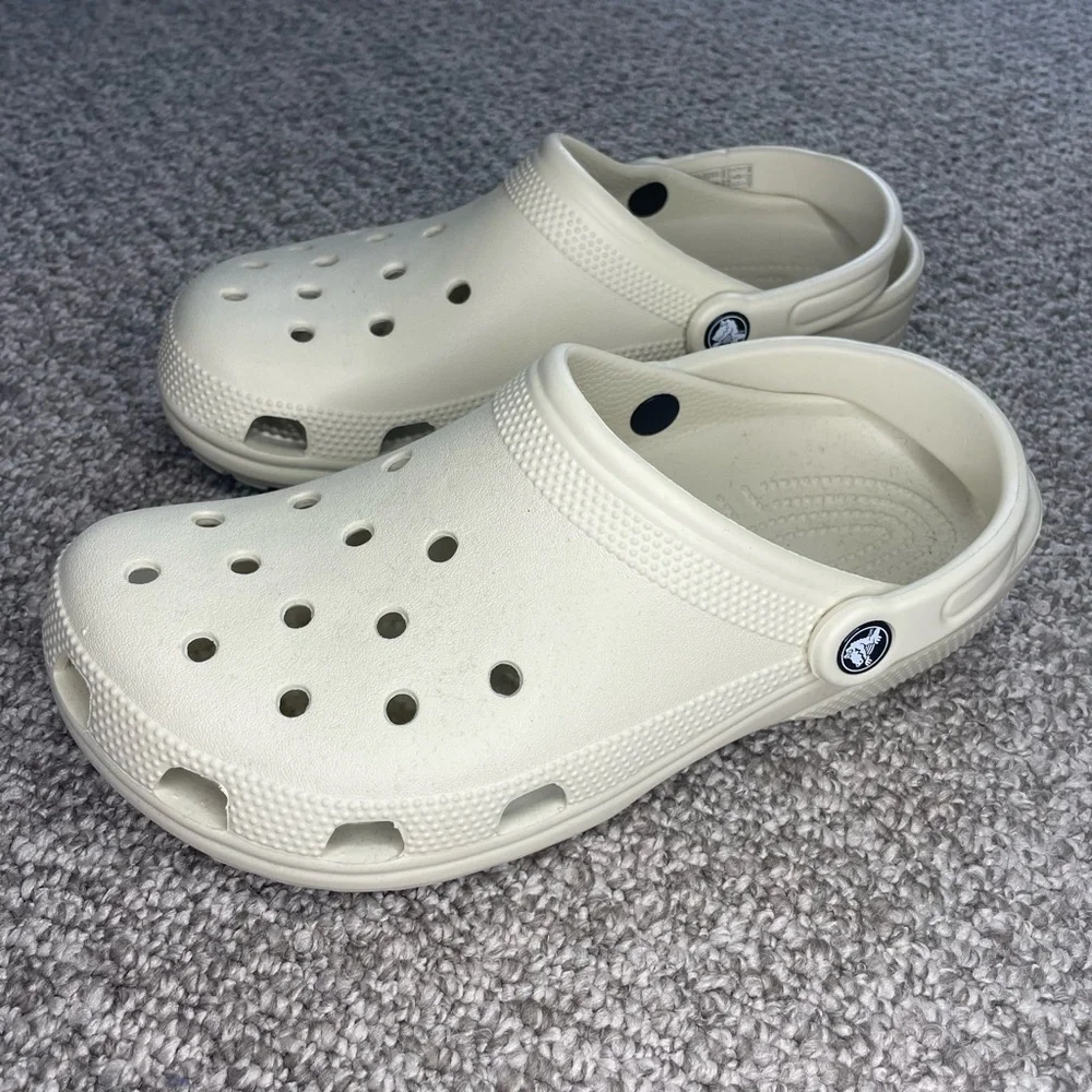 Crocs. Adult Classic Clog in cream. Never worn. - Picture 2 of 2